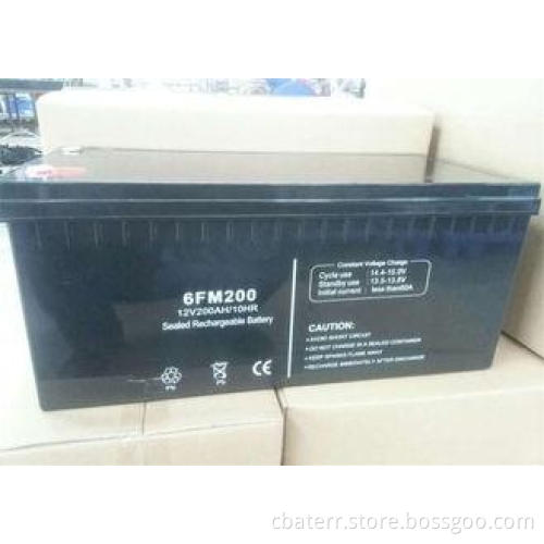 6FM200 VRLA Valve Regulated Lead Acid Battery 12v 200ah Sol
